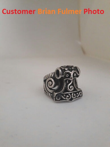 Black Mjolnir Ring