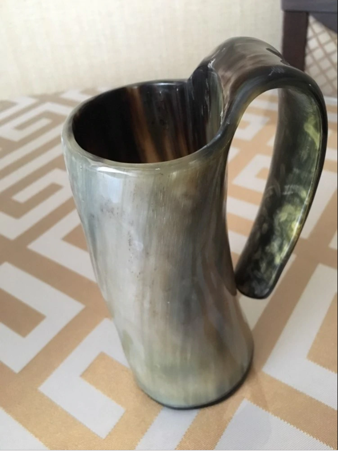 100% Natural Handmade Viking  Bull Horn Drinking Tankard