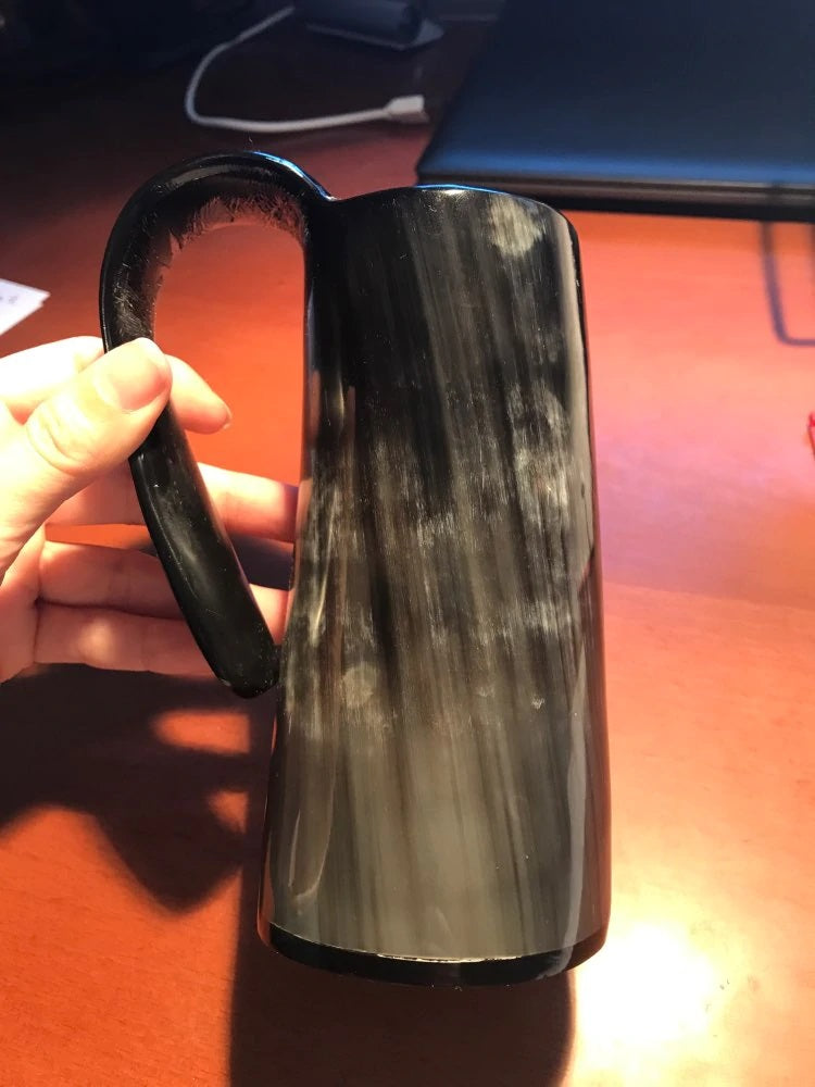 100% Natural Handmade Viking  Bull Horn Drinking Tankard