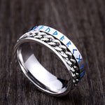Viking Runes Chain Ring