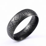 Viking Valknut Futhark Runes Ring