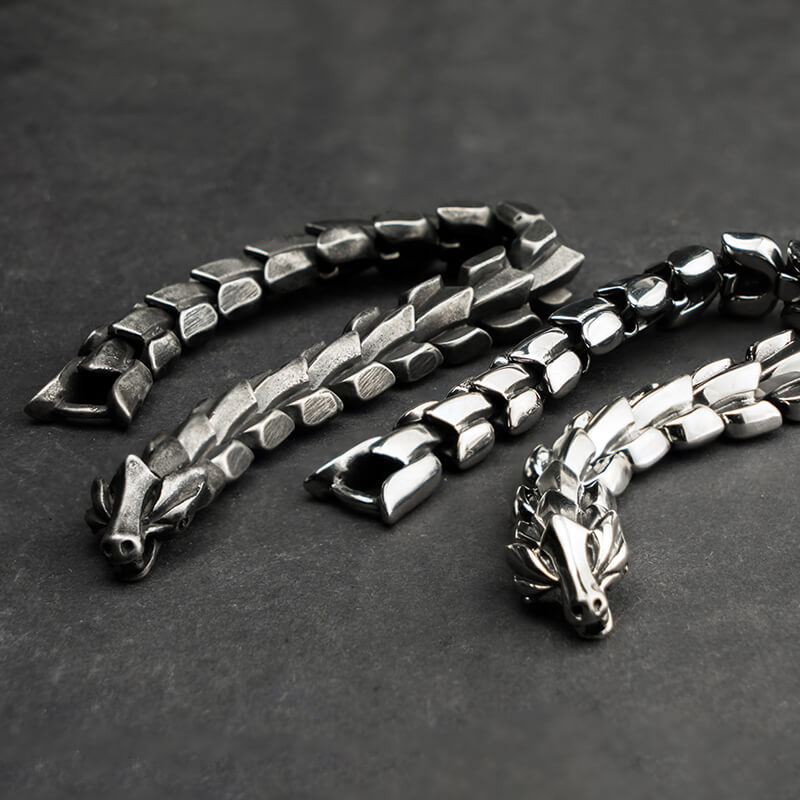 316L Stainless Steel Dragon Scale Bracelet