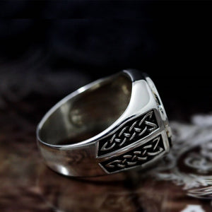 Valknut & Viking Runes Ring