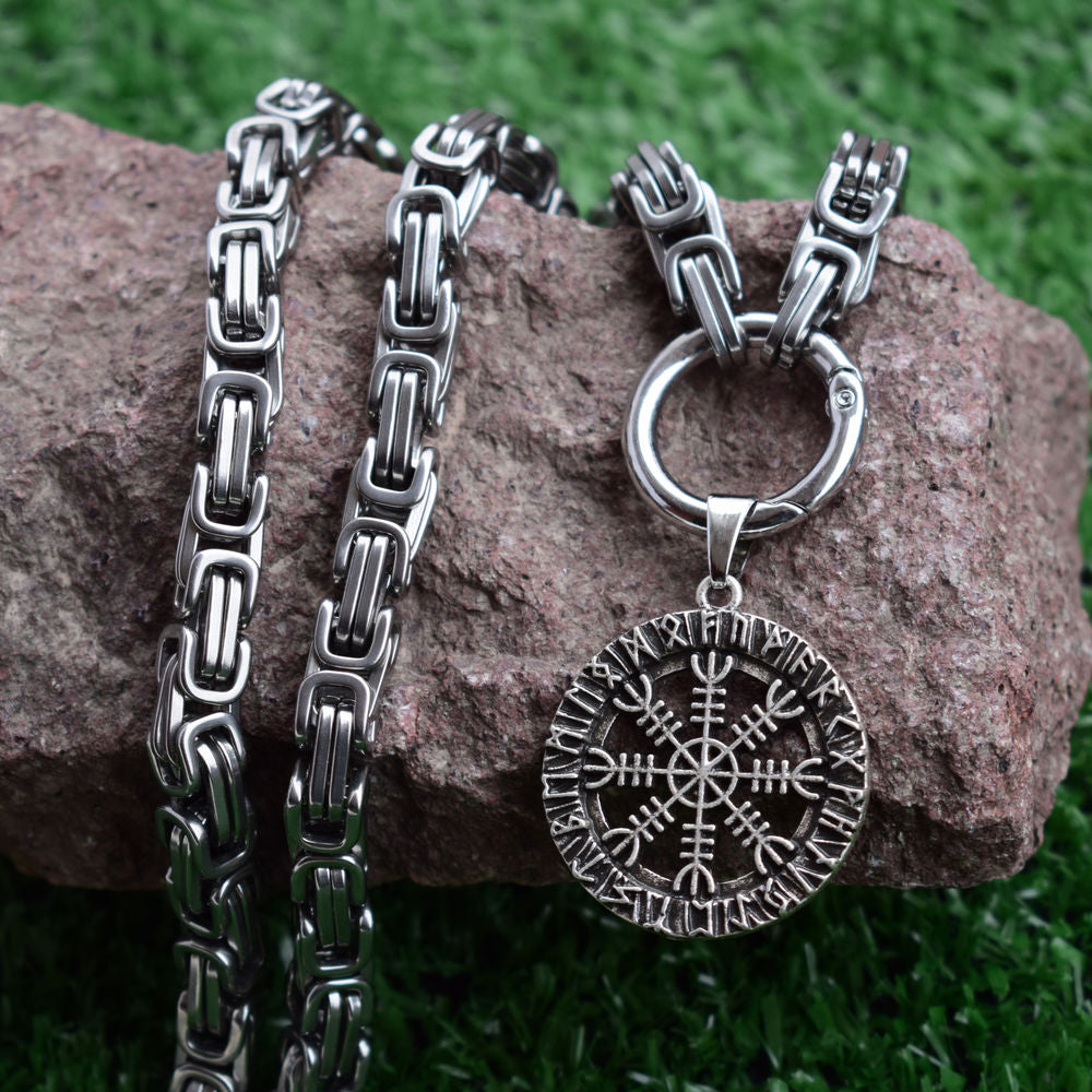 Futhark Runes & Triquetra Necklace