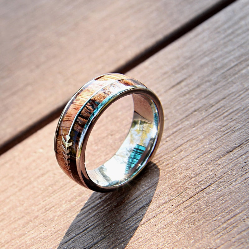 Arrow Tungsten Ring