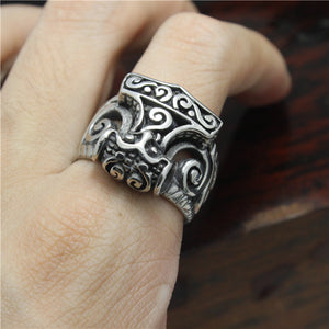 Black Mjolnir Ring