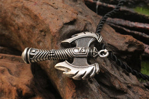 Viking Double Axe Necklace