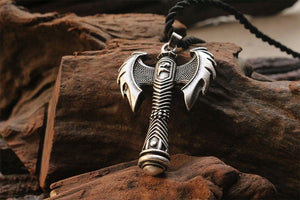 Viking Double Axe Necklace