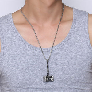 Thor's Steel Hammer Necklace