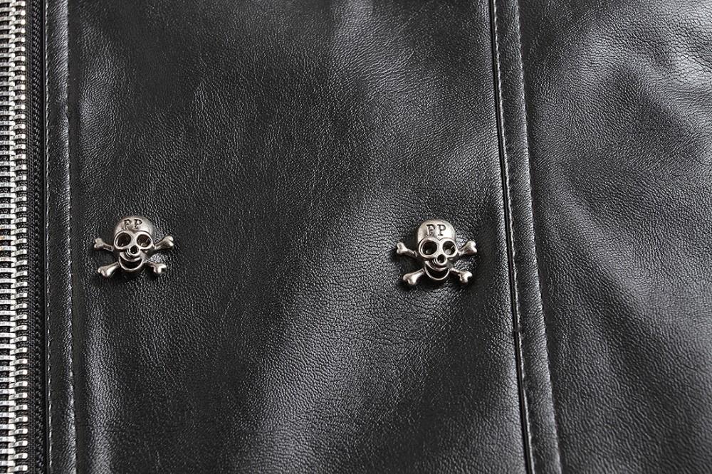 Men's Skull Buttons Winter Jacket