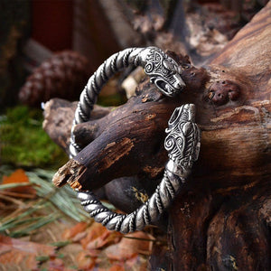 Massive Viking Wolf Bracelet