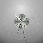 Viking LED Wall Clock with Runic Circle and Vegvisir Compass