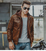 Men's Genuine Leather Winter Jacket