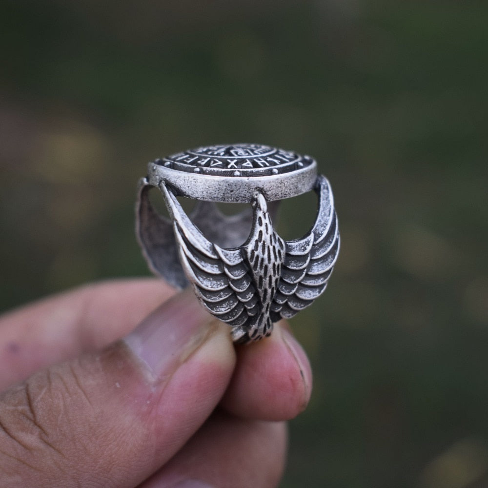Vegvisir & Odin Ravens Ring