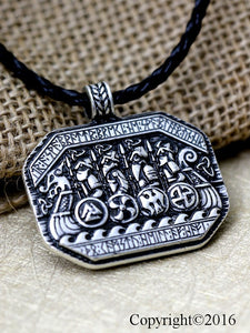 Legendary Viking Ship Talisman Necklace