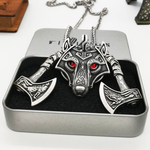 Wolf & Axes Necklace