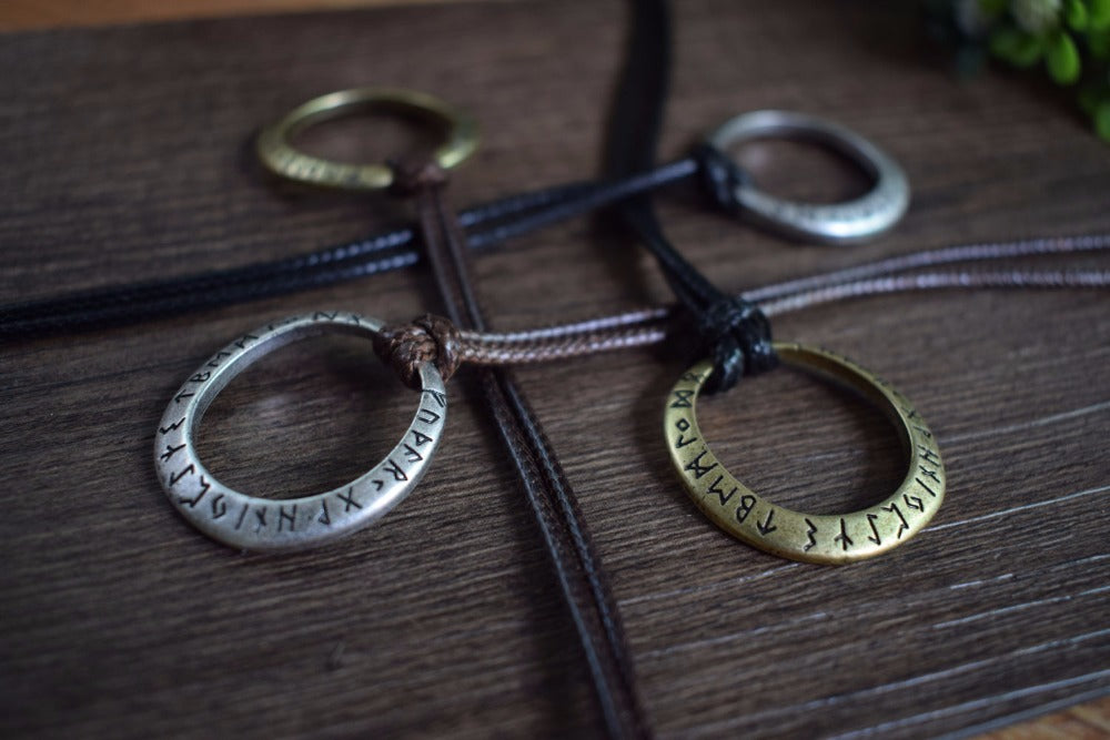 Futhark Runes Talisman Necklace