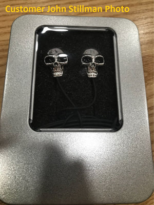 Metal Skull Design Earphones